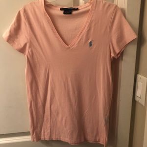 Ralph Lauren Sport V Neck Logo Tee